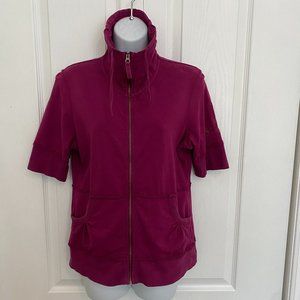 Eddie Bauer Sport short-sleeved, zip-up sweater